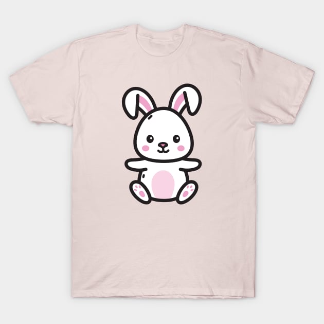 Cute Bunny T-Shirt by yellowline